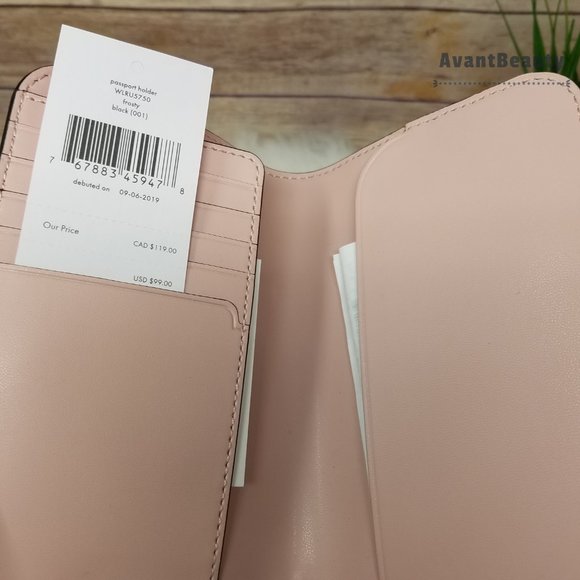 Kate Spade Frosty Penguin Passport Holder Leather - Picture 7 of 9